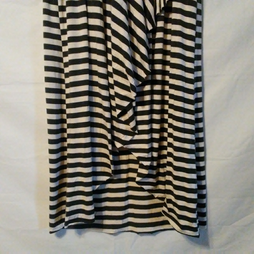Heart Soul High Low Olive & Oatmeal Maxi Skirt - Picture 4 of 8